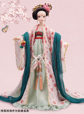 【限量珍藏】可儿杨贵妃杨玉环唐代古装45厘米多关节娃娃 99065
