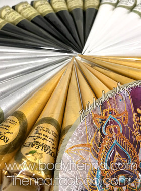 印度海娜纹身装饰膏金色银色闪膏金属色身体彩绘手机壳蜡烛通用