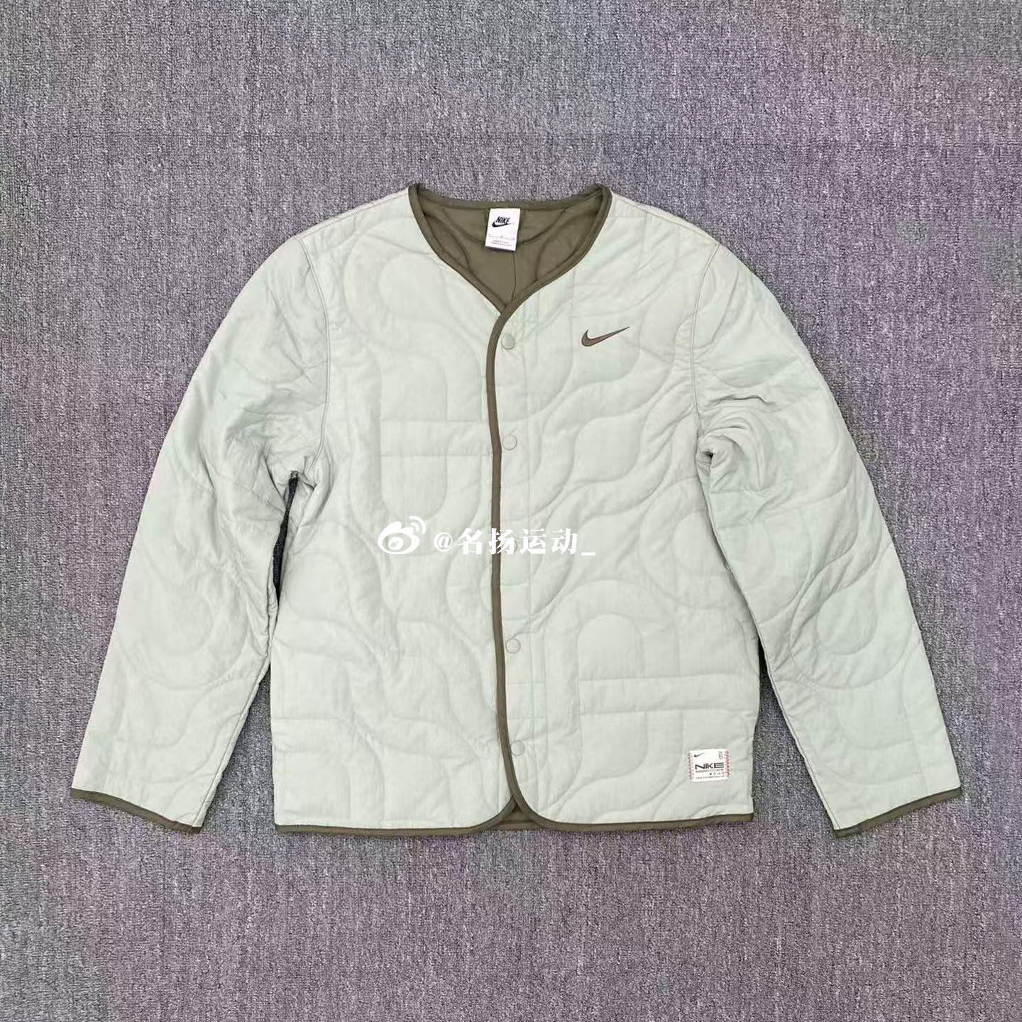 Nike男装圆领运动薄棉衣内胆休闲训练保暖透气夹克外套HV8204-370