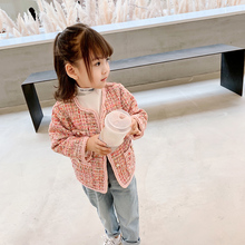 长袖 上衣 宝宝小香风时尚 女童秋季 2019网红童装 小外套儿童洋气短款