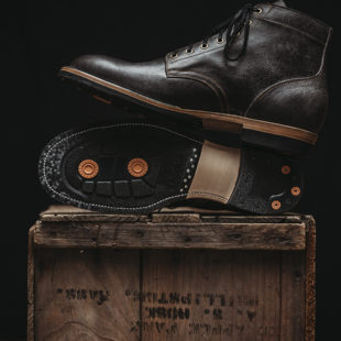 铁履IRONBOOTS金属灰kudu初生万德比靴绅士靴固特异手工鞋 靴