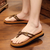 新款 休闲防滑凉拖鞋 男士 男夏时尚 夏季 沙滩鞋 人字拖鞋 外穿潮流凉鞋