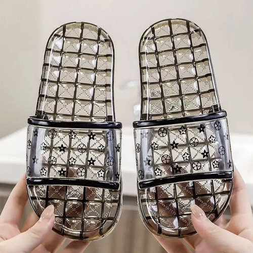 网红凉拖鞋夏男女家用室内外穿轻便厚底洗澡浴室防臭亲子一字拖女