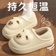 轻便包跟加厚软底加绒保暖防寒可爱小猫孕妇棉拖鞋 女防水防滑耐脏