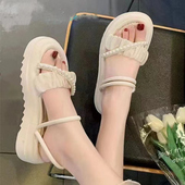 百搭凉拖鞋 外穿网红珍珠沙滩鞋 两穿二合一凉鞋 夏季 仙女风新款 时尚