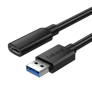 USB3.0公转Type C母数据线转接头延长器高速传输TYPEC充电插头加