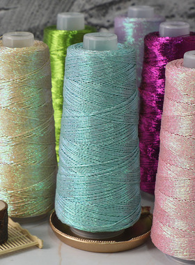 韩国金银色包芯线Feve同款闪银特色钩包银线手工diy编织包包材料