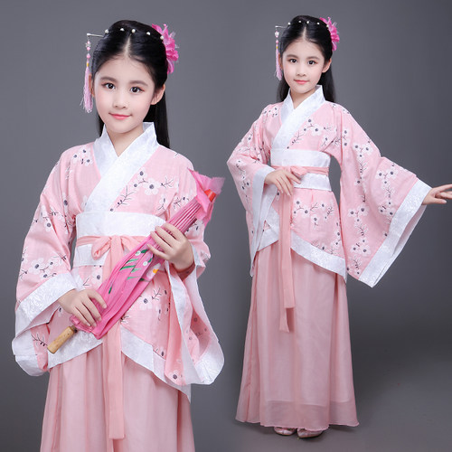 汉服曲裾襦裙国学舞蹈演出服装