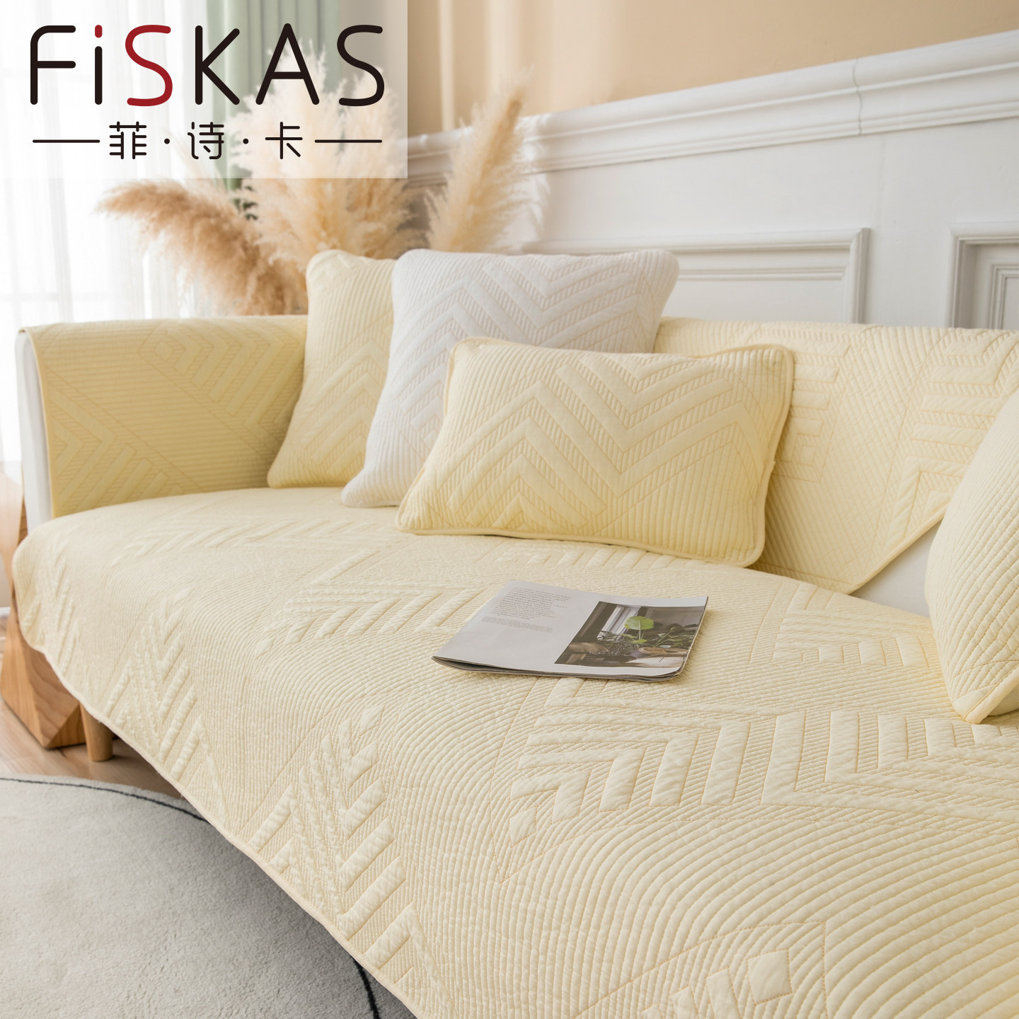 纯棉沙发垫夏天四季通用沙发套罩全盖布防滑靠背巾简约现代轻奢风