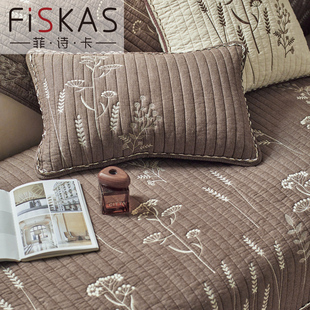 2026新款棉麻中古风沙发垫高端精绣四季通用防滑坐垫子套罩巾组合