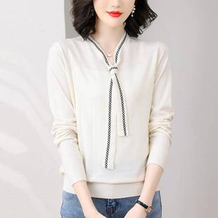 胖mm秋冬大码 毛衣女宽松遮肚子显瘦上衣内搭可外穿针织羊毛打底衫