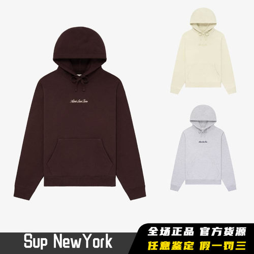 ALD刺绣logo抽绳卫衣帽衫SS25