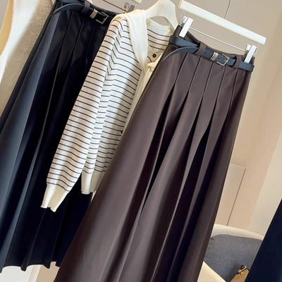 a字半身裙梨型身材遮胯小个子