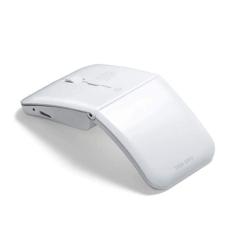 일본의 SANWA 대칭형 충전식 BLUETOOTH 마우스는 얇고 접을 수 있으며 동시에 3개의 장치에 연결할 수 있습니다
