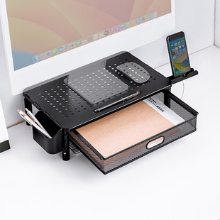 日本SANWA钢质电脑增高台架子垫高底座笔记本桌面置物架收纳支架