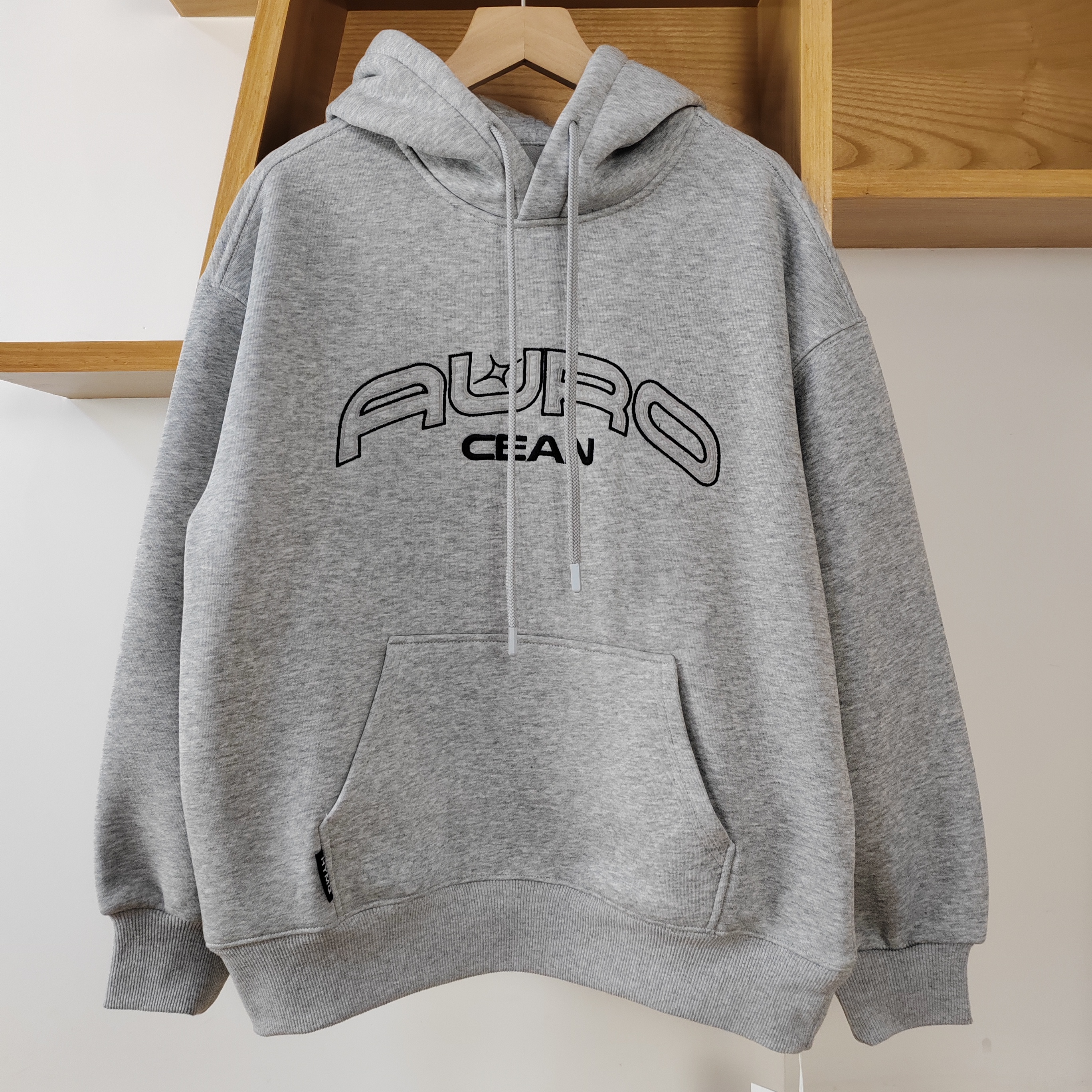 豪宇铭麒冬季新款加绒连帽卫衣男女中大童宽松百搭休闲保暖上衣