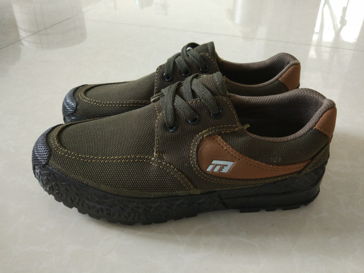 新式川军1137作训鞋帆布鞋徒步户外耐磨防滑鞋军绿橄榄迷彩胶鞋