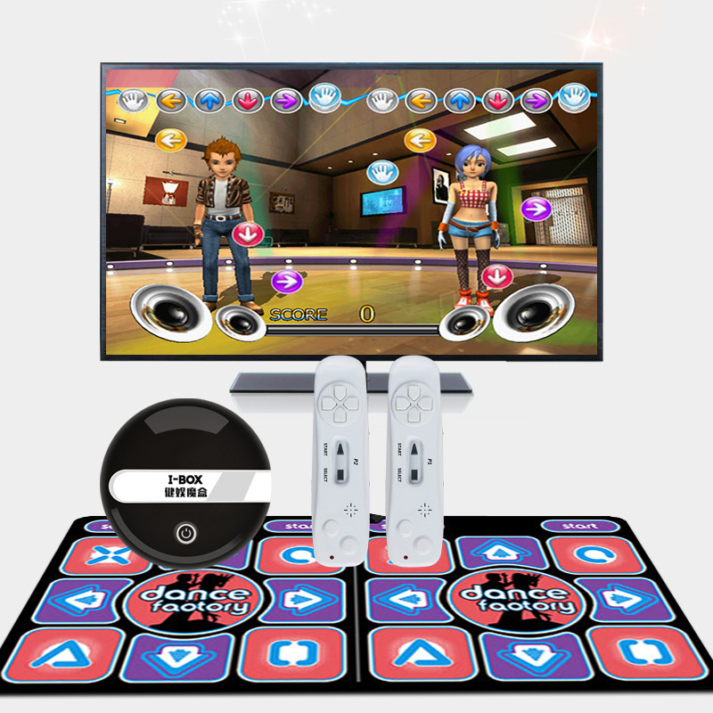 抖音同款跑步跳舞毯电视两用双人无线体感手舞足蹈游戏家用跳舞机