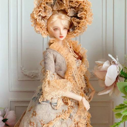 六分洛可可宫廷娃衣五件套FR尺寸PP梦凡睹尔芭比公主巴斯尔定制