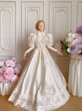 六分FR宫廷娃衣爱德华连衣裙PP梦凡睹尔白色三件套定制现货