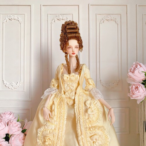 六分FR洛可可宫廷娃衣四件套定制PP梦凡现货黄色公主裙