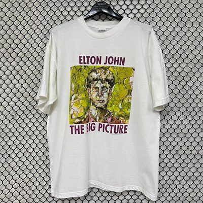 EltonJohn约翰美式复古短袖T恤