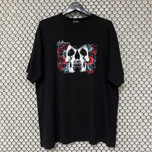 Deftones亚声调乐队说唱金属美式复古VTG高街潮牌纯棉短袖t恤男女