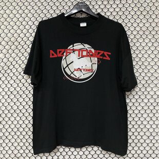 Deftones亚声调乐队美式复古VTG高街休闲潮牌纯棉短袖t恤男女同款