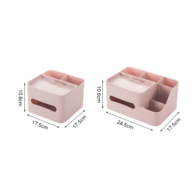 办公室纸巾盒客厅创意可爱茶几桌面收纳盒一体手机支架床头抽纸盒