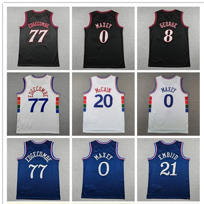 刺绣版77号埃奇库姆城市版球衣