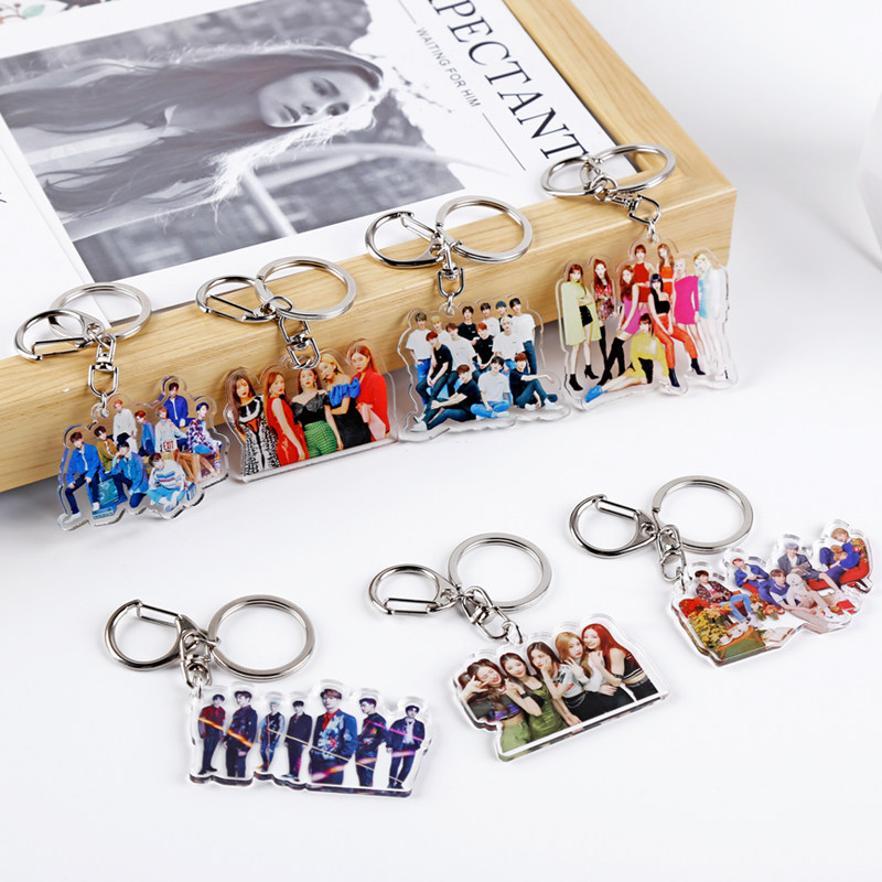 TWICE Acrylic PVC Key chain GOT7 Key buckle originality Pendant Pendants Star Same item Official peripheryin the Festive supplies/Gift , Gift ideas , Keychain  category - from Buy2taobao.com to provide professional Taobao agent buy service