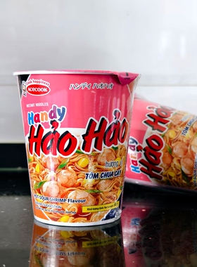 Acecook越南进口酸辣虾风味方便面虾仁汤面杯装酸辣汤面速食泡面