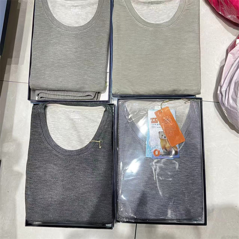 枫之欣8815轻奢套装雪貂绒亲肤蚕丝男保暖内衣舒服棉毛衫秋衣裤厚