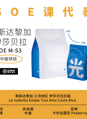 光宗豆号 MS3哥斯达黎加蜜处理圆豆 意式咖啡豆SOE combo 可手冲