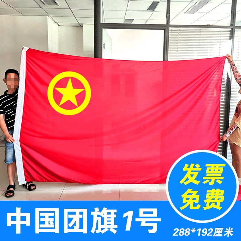 团旗共青团旗 少年儿童团团旗 团旗小号 团组织生活大号手持红旗免费