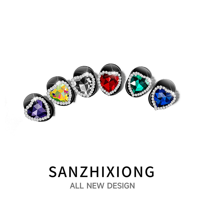 镶钻爱心前排多功能通用型小挂钩