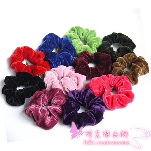 韩国发饰扎头发布圈皮筋皮绳头饰发夹盘头发简约绒布发圈发卡发