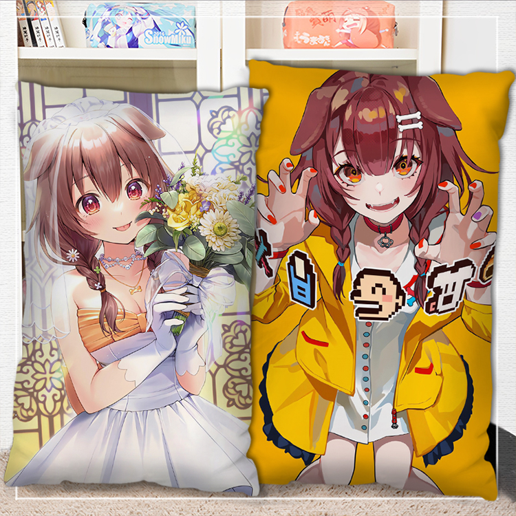 VTuber戌神沁音抱枕半身二次元周边定制照片双面床上睡觉长条枕头