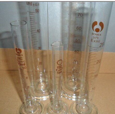 实验玻璃器皿 量筒 5ml 10 25ml 50 100 250 500ML 1L 2000ml