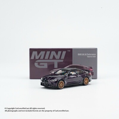 MINIGT1112 宝马BMW M4G82 紫罗兰 1/64合金车模 收藏摆件