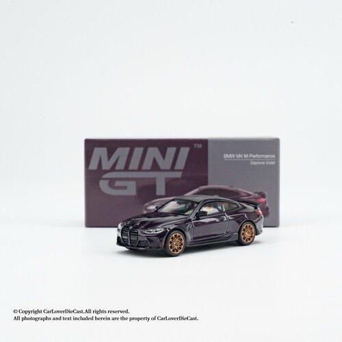 MINIGT1112 宝马BMW M4G82 紫罗兰 1/64合金车模 收藏摆件