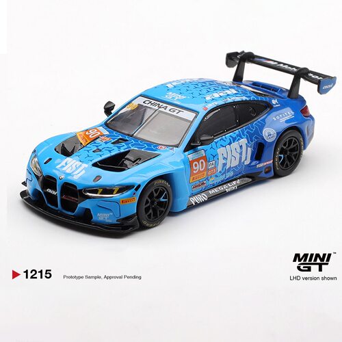 MINIGT 1:64 #1215 蓝色宝马M4 GT3 EVO#90  合金车模收藏 现货