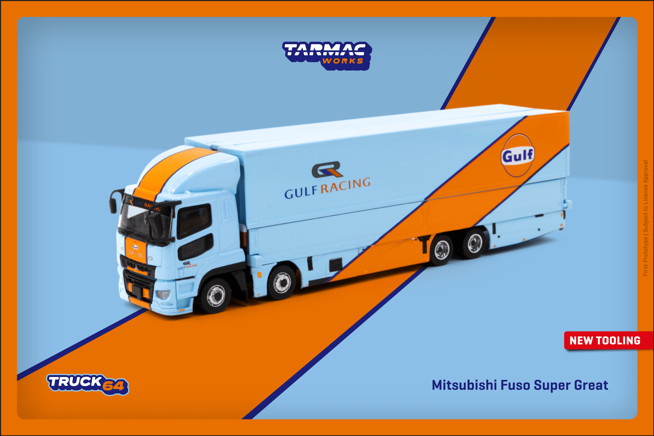 tarmac works 1:64 三菱fuso super great gulf 海湾合金静态模型
