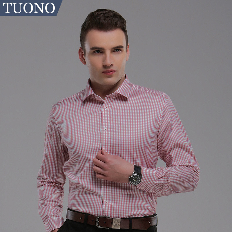 男士修身秋季休闲时尚长袖衬衫