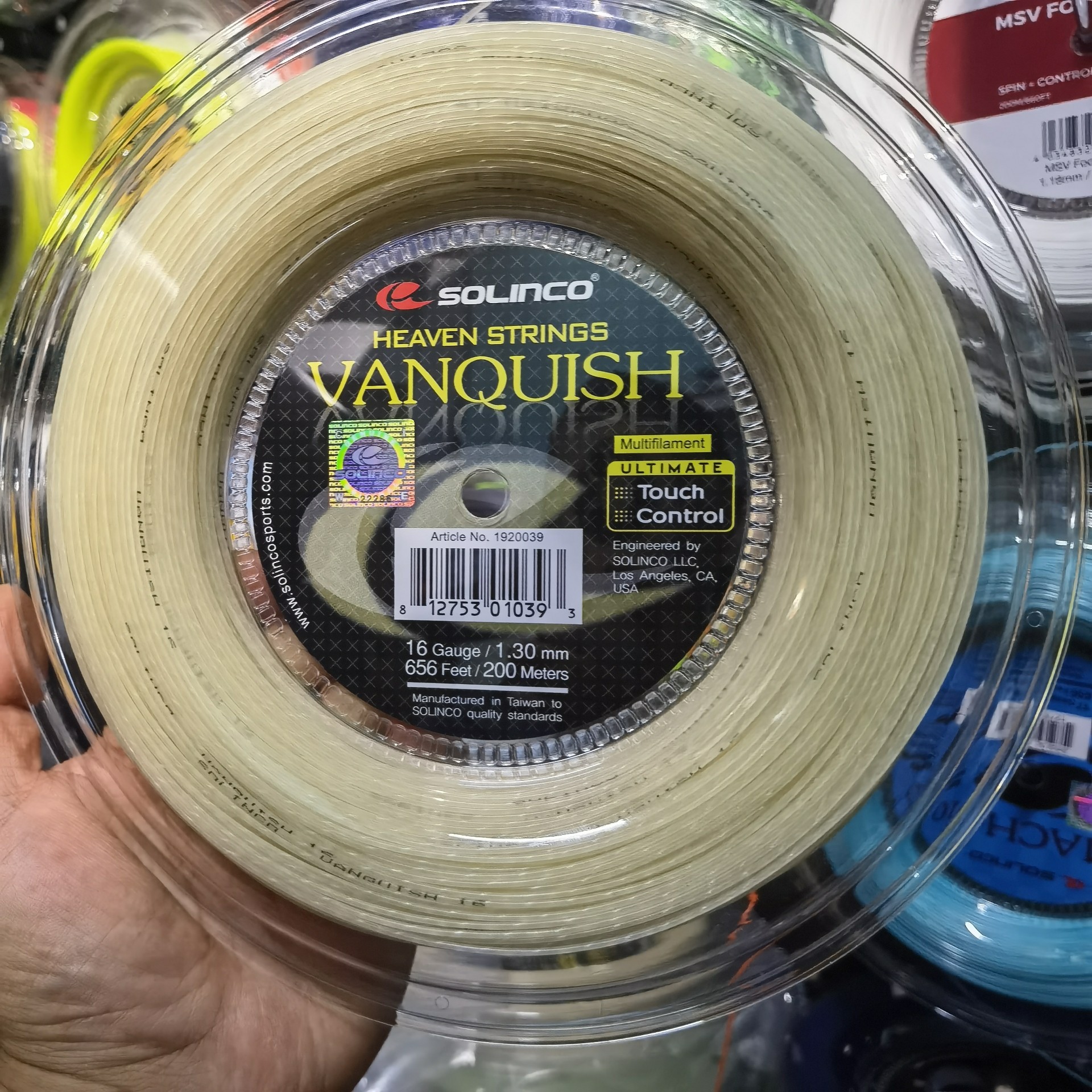 Solinco索林科网球线Vanquish软线仿肠线具有舒适的手感强大力量