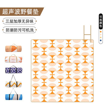 防潮垫户外野餐垫加厚春游草坪野餐布户外露营郊游便携野炊地垫