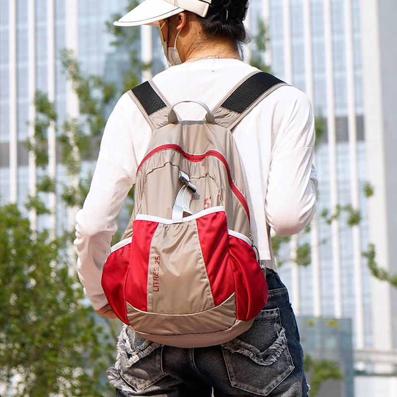 户外超轻皮肤包女夏季轻便折叠双肩包便携运动背包轻薄旅行登山包