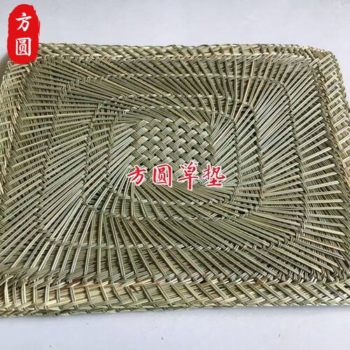 厂家直销精品方形草垫蒸笼馒头垫