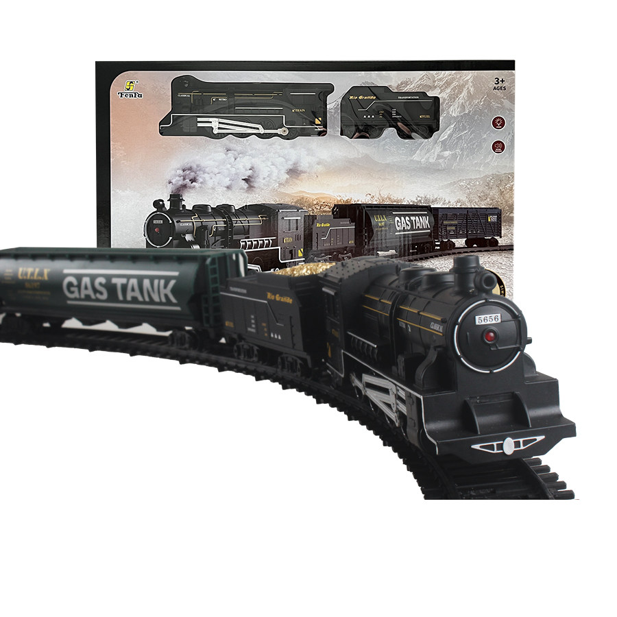 SIMULATION CLASSICAL CHILDRENS TRAIN SUPER LONG 5.2 METERS TRACK ELECTRIC MODEL SET RAIL CAR BOY TOYS PUZZLE