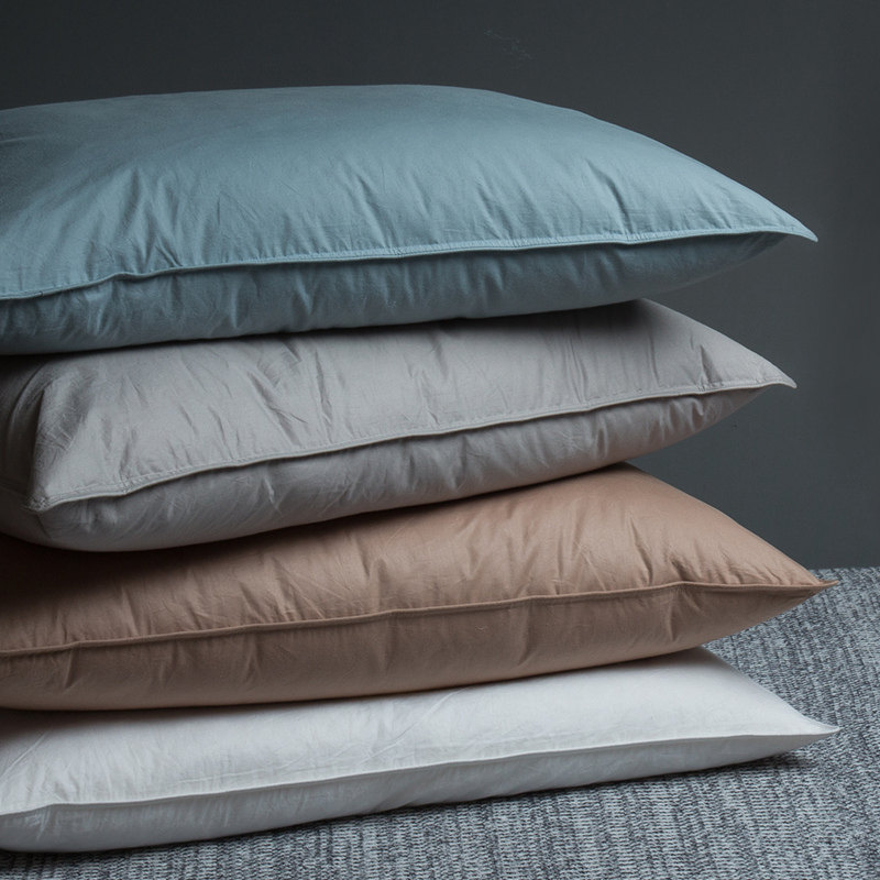 羽绒枕头白鹅绒枕芯成人单人羽毛护颈枕五星级酒店一对拍2特价